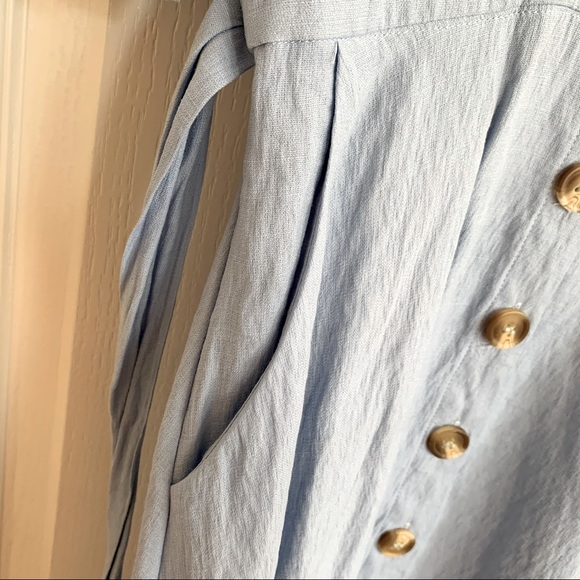 Honey Boutique Essue Blue Dress with Buttons Small - Picture 7 of 15